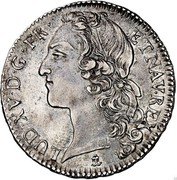 France 1/2 ECU (44 Sols) Louis XV 1763 P KM# 516.15 LUD XV D G FR ET NAV REX coin obverse France 1/2 ECU (44 Sols) Louis XV 1763 P KM# 516.15 LUD XV D G FR ET NAV REX coin obverse
