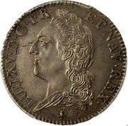 France 1/2 ECU (44 Sols) Louis XV 1772 A KM# 554.1 LUD XV D G FR ET NAV REX coin obverse France 1/2 ECU (44 Sols) Louis XV 1772 A KM# 554.1 LUD XV D G FR ET NAV REX coin obverse