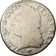 France 1/2 ECU (44 Sols) Louis XV 1774 L KM# 554.4 LUD XV D G FR ET NAV REX coin obverse