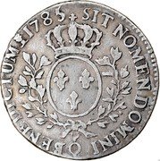 France 1/2 ECU (44 Sols) Louis XVI 1785 Q KM# 562.10 SIT NOMEN DOMINI BENEDICTUM Q 1785 coin reverse France 1/2 ECU (44 Sols) Louis XVI 1785 Q KM# 562.10 SIT NOMEN DOMINI BENEDICTUM Q 1785 coin reverse