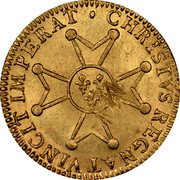 France 1/2 Louis D'or Louis XV 1719 & KM# 437.6 CHRISTVS REGNAT VINCIT IMPERAT coin reverse France 1/2 Louis D'or Louis XV 1719 & KM# 437.6 CHRISTVS REGNAT VINCIT IMPERAT coin reverse