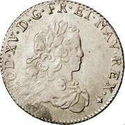 France 1/3 ECU Louis XV 1720 K KM# 457.11 LUD XV D G FR ET NAV REX coin obverse France 1/3 ECU Louis XV 1720 K KM# 457.11 LUD XV D G FR ET NAV REX coin obverse
