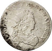 France 1/3 ECU Louis XV 1721 D KM# 457.6 LUD XV D G FR ET NAV REX coin obverse France 1/3 ECU Louis XV 1721 D KM# 457.6 LUD XV D G FR ET NAV REX coin obverse