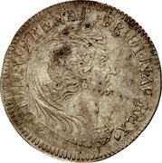 France 1/4 ECU Louis XIV 1702 E KM# 324.5 LVD XIIII D G FR ET NAV REX coin obverse France 1/4 ECU Louis XIV 1702 E KM# 324.5 LVD XIIII D G FR ET NAV REX coin obverse
