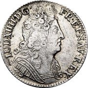 France 1/4 ECU Louis XIV 1713 W KM# 380.19 LUD XIIII D G FR ET NAV REX coin obverse France 1/4 ECU Louis XIV 1713 W KM# 380.19 LUD XIIII D G FR ET NAV REX coin obverse