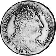 France 1/4 ECU (Louis XIV) KM# 324.16 LVD XIIII D G FR ET NAV REX coin obverse France 1/4 ECU (Louis XIV) KM# 324.16 LVD XIIII D G FR ET NAV REX coin obverse