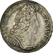 France ECU Louis XIV 1709 K KM# 386.9 LVD XIIII D G FR ET NAV REX coin obverse