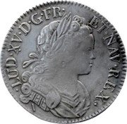 France ECU Louis XV 1718 W KM# 435.22 LUD XV D G FR ET NAV REX coin obverse France ECU Louis XV 1718 W KM# 435.22 LUD XV D G FR ET NAV REX coin obverse