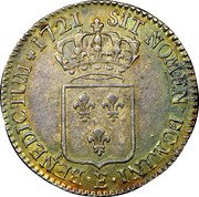 France ECU Louis XV 1721 E KM# 459.7 SIT NOMEN DOMINI E BENEDICTUM 1721 coin reverse France ECU Louis XV 1721 E KM# 459.7 SIT NOMEN DOMINI E BENEDICTUM 1721 coin reverse