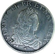 France ECU Louis XV 1722 KM# 459.5 LVD XV D G FR ET NAV REX coin obverse France ECU Louis XV 1722 KM# 459.5 LVD XV D G FR ET NAV REX coin obverse