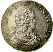 France ECU Louis XV 1723 W KM# 459.21 LUD XV D G FR ET NAV REX coin obverse France ECU Louis XV 1723 W KM# 459.21 LUD XV D G FR ET NAV REX coin obverse
