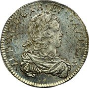 France ECU Louis XV 1724 V KM# 459.20 LUD XV D G FR ET NAV REX coin obverse France ECU Louis XV 1724 V KM# 459.20 LUD XV D G FR ET NAV REX coin obverse