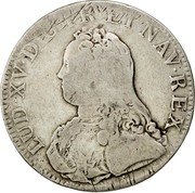 France ECU Louis XV 1726 C KM# 486.5 LUD XV D G FR ET NAV REX coin obverse France ECU Louis XV 1726 C KM# 486.5 LUD XV D G FR ET NAV REX coin obverse