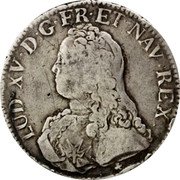 France ECU Louis XV 1726 V KM# 486.21 LUD XV D G FR ET NAV REX coin obverse France ECU Louis XV 1726 V KM# 486.21 LUD XV D G FR ET NAV REX coin obverse