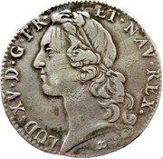 France ECU Louis XV 1745 & KM# 512.26 LUD XV D G FR ET NAV REX coin obverse France ECU Louis XV 1745 & KM# 512.26 LUD XV D G FR ET NAV REX coin obverse