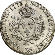 France ECU Louis XV 1773 W KM# 551.17 SIT NOMEN DOMINI W BENEDICTUM 1773 coin reverse France ECU Louis XV 1773 W KM# 551.17 SIT NOMEN DOMINI W BENEDICTUM 1773 coin reverse