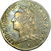 France ECU Louis XV 1774 & KM# 551.19 LUD XV D G FR ET NAV REX coin obverse France ECU Louis XV 1774 & KM# 551.19 LUD XV D G FR ET NAV REX coin obverse