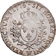 France ECU Louis XVI 1775 W KM# 564.16 SIT NOMEN DOMINI W BENEDICTUM 1775 coin reverse France ECU Louis XVI 1775 W KM# 564.16 SIT NOMEN DOMINI W BENEDICTUM 1775 coin reverse