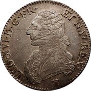 France ECU Louis XVI 1789 I KM# 564.7 LUD XVI D G FR ET NAV REX coin obverse France ECU Louis XVI 1789 I KM# 564.7 LUD XVI D G FR ET NAV REX coin obverse