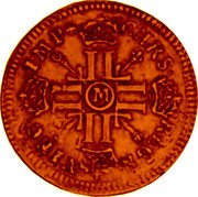 France Louis D'or Louis XIV 1702 M KM# 334.13 CHRS REGN VINC IMP M coin reverse