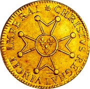 France Louis D'or Louis XV 1718 P KM# 438.13 CHRISTVS REGNAT VINCIT IMPERAT coin reverse France Louis D'or Louis XV 1718 P KM# 438.13 CHRISTVS REGNAT VINCIT IMPERAT coin reverse