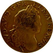 France Louis D'or Louis XV 1718 X KM# 438.19 LVD XV D G FR ET NAV REX 1718 X coin obverse France Louis D'or Louis XV 1718 X KM# 438.19 LVD XV D G FR ET NAV REX 1718 X coin obverse
