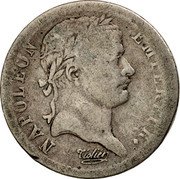 France 1/2 Franc Napoleon I 1808 H KM# 680.5 NAPOLEON EMPEREUR. TIOLIER coin obverse France 1/2 Franc Napoleon I 1808 H KM# 680.5 NAPOLEON EMPEREUR. TIOLIER coin obverse