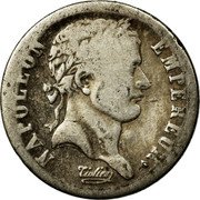 France 1/2 Franc Napoleon I 1808 I KM# 680.6 NAPOLEON EMPEREUR. TIOLIER coin obverse France 1/2 Franc Napoleon I 1808 I KM# 680.6 NAPOLEON EMPEREUR. TIOLIER coin obverse