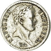 France 1/2 Franc Napoleon I 1810 K KM# 691.8 NAPOLEON EMPEREUR. TIOLIER coin obverse France 1/2 Franc Napoleon I 1810 K KM# 691.8 NAPOLEON EMPEREUR. TIOLIER coin obverse