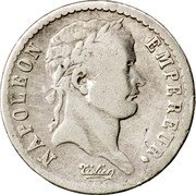 France 1/2 Franc Napoleon I 1811 L KM# 691.9 NAPOLEON EMPEREUR TIOLIER coin obverse France 1/2 Franc Napoleon I 1811 L KM# 691.9 NAPOLEON EMPEREUR TIOLIER coin obverse