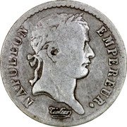 France 1/2 Franc Napoleon I 1812 W KM# 691.15 NAPOLEON EMPEREUR. TIOLIER coin obverse France 1/2 Franc Napoleon I 1812 W KM# 691.15 NAPOLEON EMPEREUR. TIOLIER coin obverse