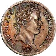 France 1/2 Franc Napoleon I 1813 A KM# 691.1 NAPOLEON EMPEREUR. TIOLIER coin obverse France 1/2 Franc Napoleon I 1813 A KM# 691.1 NAPOLEON EMPEREUR. TIOLIER coin obverse