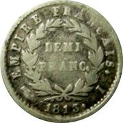 France 1/2 Franc Napoleon I 1813 I KM# 691.7 EMPIRE FRANÇAIS. DEMI FRANC. 1813. I coin reverse France 1/2 Franc Napoleon I 1813 I KM# 691.7 EMPIRE FRANÇAIS. DEMI FRANC. 1813. I coin reverse