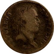 France 1/2 Franc Napoleon I 1813 MA KM# 691.11 NAPOLEON EMPEREUR. TIOLIER coin obverse France 1/2 Franc Napoleon I 1813 MA KM# 691.11 NAPOLEON EMPEREUR. TIOLIER coin obverse