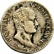 France 1/2 Franc Napoleon I AN12 H KM# 648.5 BONAPARTE PREMIER CONSUL. TIOLIER coin obverse France 1/2 Franc Napoleon I AN12 H KM# 648.5 BONAPARTE PREMIER CONSUL. TIOLIER coin obverse