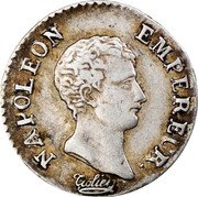 France 1/4 Franc Napoleon I 1806 I KM# 670.2 NAPOLEON EMPEREUR. TIOLIER coin obverse France 1/4 Franc Napoleon I 1806 I KM# 670.2 NAPOLEON EMPEREUR. TIOLIER coin obverse