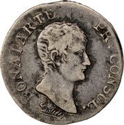 France 1/4 Franc Napoleon I AN12 (1803-04) I KM# 653.4 BONAPARTE PR. CONSUL. TIOLIER coin obverse France 1/4 Franc Napoleon I AN12 (1803-04) I KM# 653.4 BONAPARTE PR. CONSUL. TIOLIER coin obverse