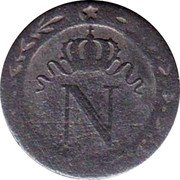 France 10 Centimes Napoleon I 1810 H KM# 676.4 N coin obverse France 10 Centimes Napoleon I 1810 H KM# 676.4 N coin obverse