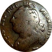 France 12 Deniers (Sol) Louis XVI 1792 Cow KM# 600.17 LOUIS XVI ROI DES FRANÇOIS DUVIVIER coin obverse France 12 Deniers (Sol) Louis XVI 1792 Cow KM# 600.17 LOUIS XVI ROI DES FRANÇOIS DUVIVIER coin obverse