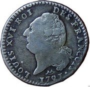 France 15 Sols Louis XVI 1791 N KM# 604.10 LOUIS XVI ROI DES FRANÇOIS 1791 coin obverse