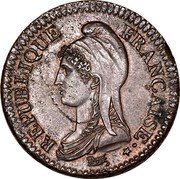 France 2 Decimes Napoleon I LAN 4 (1795-96) A KM# 638.1 REPUBLIQUE FRANÇAISE DUPRÉ coin obverse