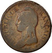 France 2 Decimes Napoleon I LAN 4 (1795-96) I KM# 638.3 REPUBLIQUE FRANÇAISE DUPRÉ coin obverse France 2 Decimes Napoleon I LAN 4 (1795-96) I KM# 638.3 REPUBLIQUE FRANÇAISE DUPRÉ coin obverse