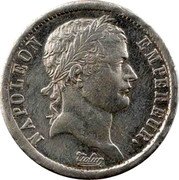 France 2 Francs Napoleon I 1808 A KM# 684.1 NAPOLEON EMPEREUR. TIOLER coin obverse