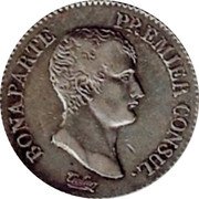 France 2 Francs Napoleon I AN12 A KM# 657.1 BONAPARTE PREMIER CONSUL. TIOLIER coin obverse France 2 Francs Napoleon I AN12 A KM# 657.1 BONAPARTE PREMIER CONSUL. TIOLIER coin obverse