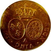 France 2 Louis D'or Louis XV 1771 A KM# 557.1 CHRS REGN VINC IMPE 1771 A coin reverse France 2 Louis D'or Louis XV 1771 A KM# 557.1 CHRS REGN VINC IMPE 1771 A coin reverse
