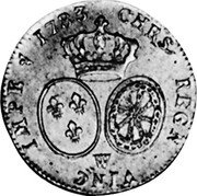 France 2 Louis D'or Louis XVI 1783 A KM# 575.1 CHRS REGN VINC IMPER 1783 W coin reverse