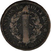 France 2 Sols Louis XVI 1791 BB KM# 603.4 2 S LA NATION LA LOI LE ROI L'AN 3 DE LA LIBERTÉ coin reverse France 2 Sols Louis XVI 1791 BB KM# 603.4 2 S LA NATION LA LOI LE ROI L'AN 3 DE LA LIBERTÉ coin reverse