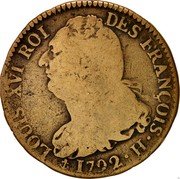 France 2 Sols Louis XVI 1791 H KM# 603.6 LOUIS XVI ROI DES FRANÇOIS 1792 H coin obverse France 2 Sols Louis XVI 1791 H KM# 603.6 LOUIS XVI ROI DES FRANÇOIS 1792 H coin obverse