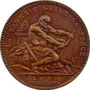 France 2 Sols Monneron 1792 KM# Tn27 LA FIN DU DESPOTISME. LA SAGESSE GUIDE SA FORCE coin obverse France 2 Sols Monneron 1792 KM# Tn27 LA FIN DU DESPOTISME. LA SAGESSE GUIDE SA FORCE coin obverse