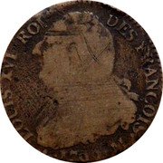 France 2 Sols Louis XVI 1792 M KM# 603.10 LOUIS XVI ROI DES FRANÇOIS 1792 M coin obverse France 2 Sols Louis XVI 1792 M KM# 603.10 LOUIS XVI ROI DES FRANÇOIS 1792 M coin obverse